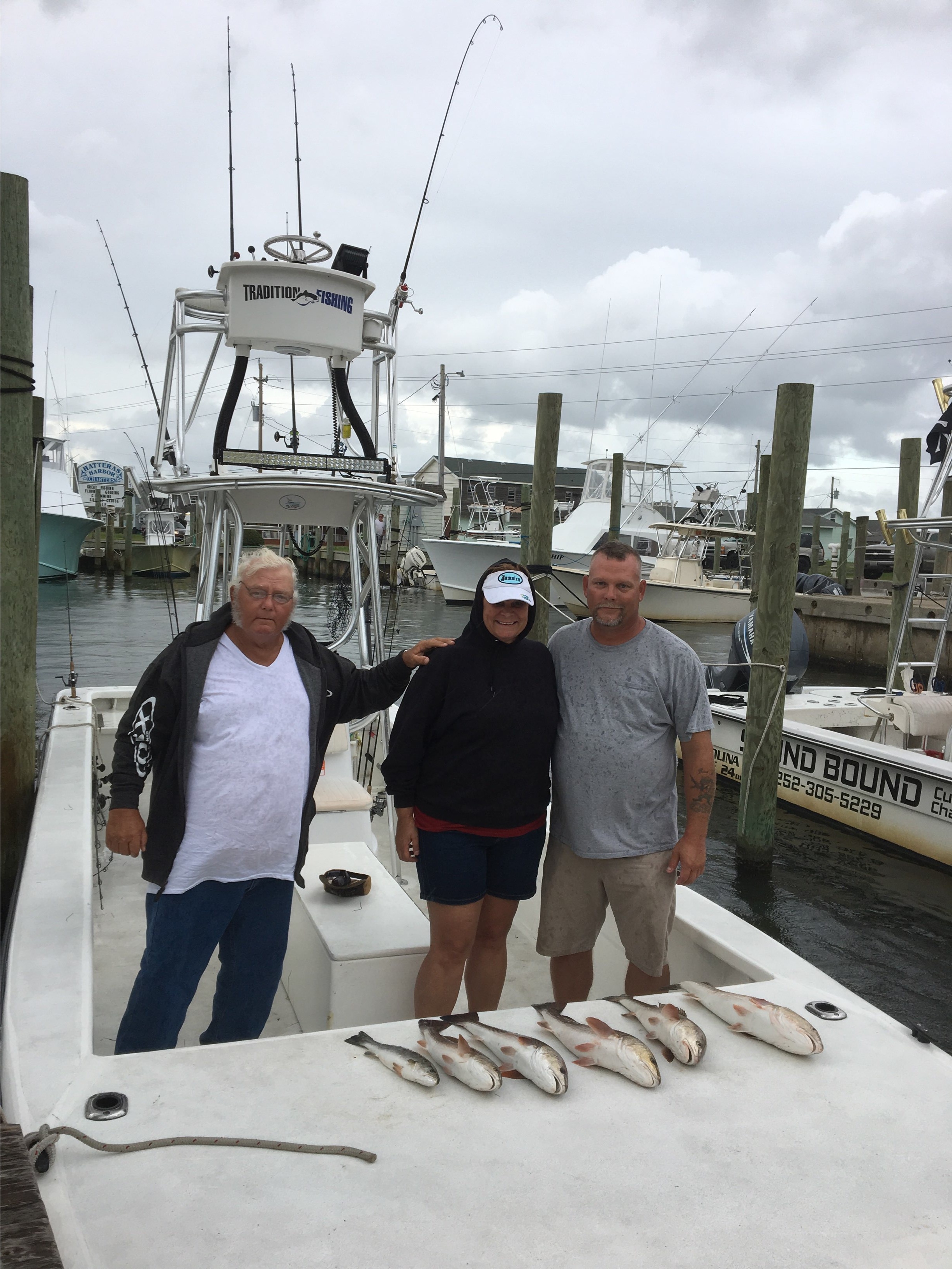 Scattered storms with good drum fishing 